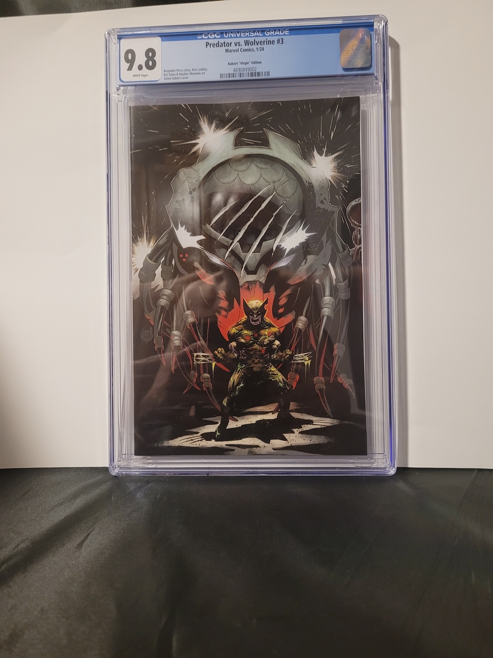 Marvel Comics Predator Vs. Wolverine #3 CGC 9.8 Kubert "Virgin" Edition 1 Of 100